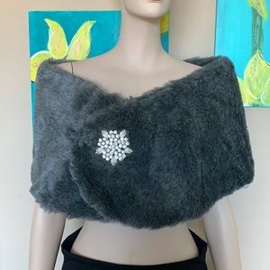 Faux fur wrap